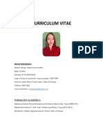 Curriculum Vitae: Datos Personales