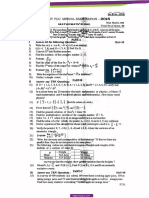 Karnataka Board 1st PUC Maths Previous Year Paper 2018