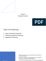 2023-02-18 Tendering Procedures (Chapter 8) by Joshua