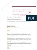 Teoría de Las Representaciones Sociales. Una Aproximación Al Estado Del Arte en América Latina