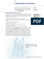 Preparing Solutions in The Laboratory: Preparing A Standard Aqueous Solution