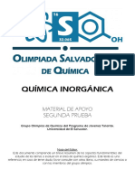 Química Inorgánica: Segunda Prueba