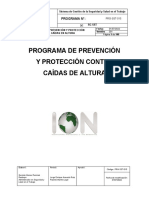 Programa de Prevención Y Protección Contra Caídas de Altura