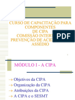 Curso de Capacitação para Componentes de Cipa Comissão Interna de Prevenção de Acidentes E Assédio