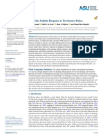 Estuarine Salinity Response To Freshwater Pulses