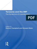 Tanzania and The IMF: The Dynamics of Liberalization