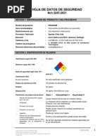 Hoja de Datos de Seguridad: Sección 1: Identificación Del Producto Y Del Proveedor