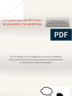 Clase - Problemas, Hipótesis y Justificación