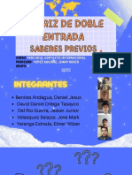 Matriz de Doble Entrada