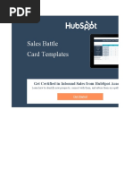 Copia de Sales Battle Card Templates - HubSpot