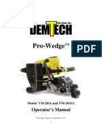 Pro Wedge VM 20 Manual