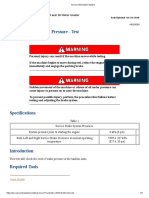 Service Brake System Pressure - Test: 16M Series 3, 16, 18M Series 3 and 18 Motor Grader