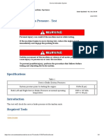 Service Brake System Pressure - Test: 14M3 and 14 Motor Grader Machine Systems