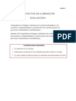 Proyectos de Iluminación Evaluación I: Consideraciones Importantes