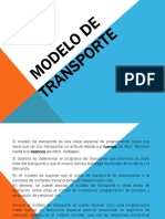 Modelo de Transporte