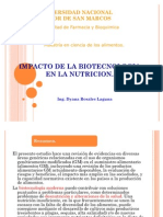 Impacto de La Biotecnologia en La Nutricion