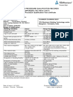 Welding Procedure Qualification Records (WPQR) (EN / ISO 15614-1:2017) Welding Procedure Qualification-Test Certificate