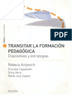 Transitar La Formacion Pedagogica Dispositivos y Estrategias 9789501215205 9501215202 - Compress