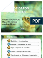 Exposición Bases de Datos Distribuidas