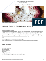 Unicorn Security Blanket