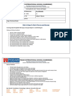 Unit 3 Forces and Energy Unit Lesson Plan