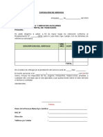 Proforma Servicios - Cotización, Declaración Jurada, Carta de Autorización