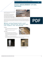 THERMAL RESISTIVITY MEASUREMENT OF SOIL AND BACKFILL MATERIAL - Powertech Labs