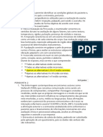 Avaliaçção Clinica Psicossocial Questionário Unidade III