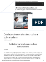 Cuidados Transculturales: Cultura Subsahariana