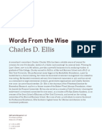 Words From The Wise Charles Ellis On Confronting Investing Challenges