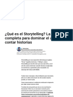 Storytelling - Guía Completa de Cómo Contar Historias