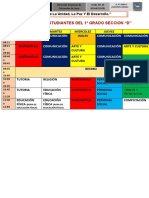 Horaro 2023 Primer Grado D-1