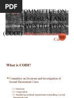 The CODI and Administrative Disciplinary Rules On Sexual 1