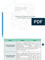 Definiciones y Ejemplos de Estudios Cuantitativos y Cualitativos