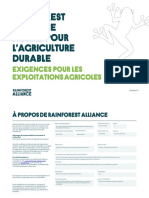 2020 Sustainable Agriculture Standard - Farm Requirements - Rainforest Alliance FR