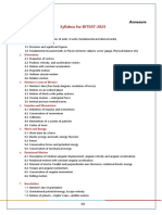 Syllabus For BITSAT-2023: Part I: Physics