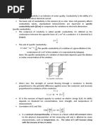 Conductivity Topics