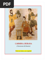 CARMINA BURANA Canciones de Beuern