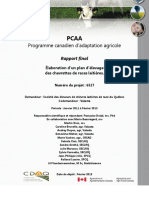 Programme Canadien D'adaptation Agricole: Rapport Final