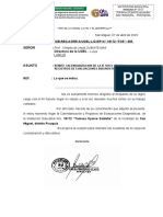 Señor: Directora de La UGEL - Luya: Año de La Unidad, La Paz Y El Desarrollo"