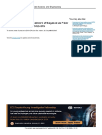 Effect of Steam Pre-Treatment of Bagasse As Fiber Reinforcement SCG Composite