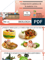 Composición Química de La Materia Viva: Biologia 3ro