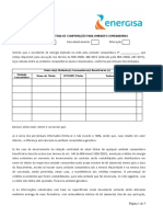 Formulario de Sistema de Compensação para Unidades Consumidoras