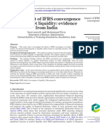 The Impact of IFRS Convergence On Market Liquidity: Evidence From India