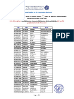 Centre D'etudes Et de Formation de Tiznit: Date D'inscription À La Faculté Polydisciplinaire de Taroudant