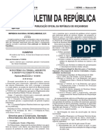 Publicação Oficial Da República de Moçambique