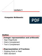 Ch2 - Lec1 - Computer Arithmetic