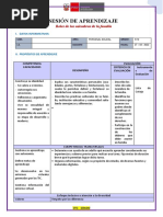 Sesión de Aprendizaje: Roles de Los Miembros de La Familia