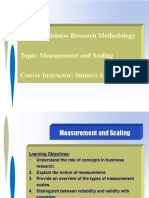 BRM-Measurement and Scaling