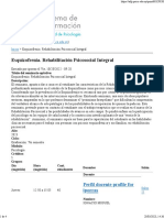 C (A) Esquizofrenia. Rehabilitación Psicosocial Integral